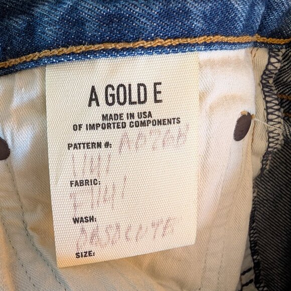 NWT Agolde Parker Denim Shorts Low Key Wash Size 27 Blue Jean Shorts cutoffs - Picture 11 of 11